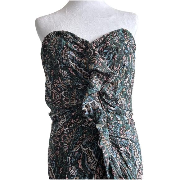 Veronica Beard Peyton 100% Silk Dress Strapless Sz 12 Romantic Summer Luxury - Picture 4 of 8